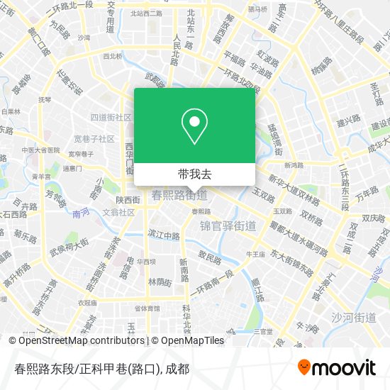 春熙路东段/正科甲巷(路口)地图