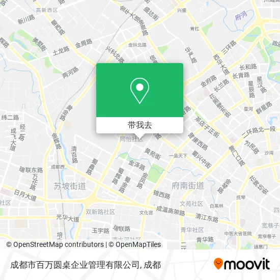 成都市百万圆桌企业管理有限公司地图