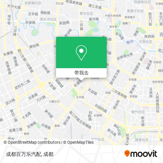 成都百万乐汽配地图