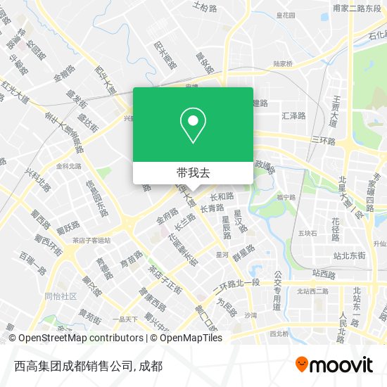 西高集团成都销售公司地图