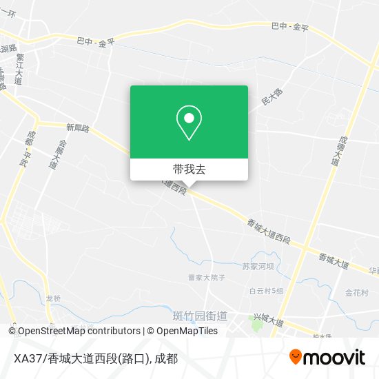 XA37/香城大道西段(路口)地图