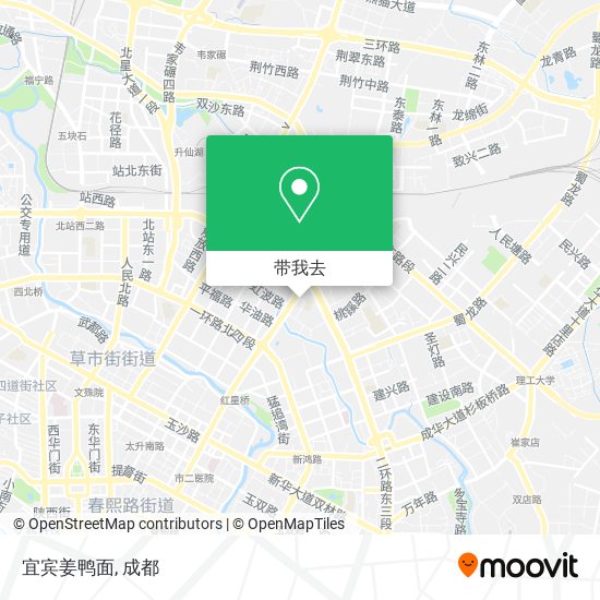 宜宾姜鸭面地图