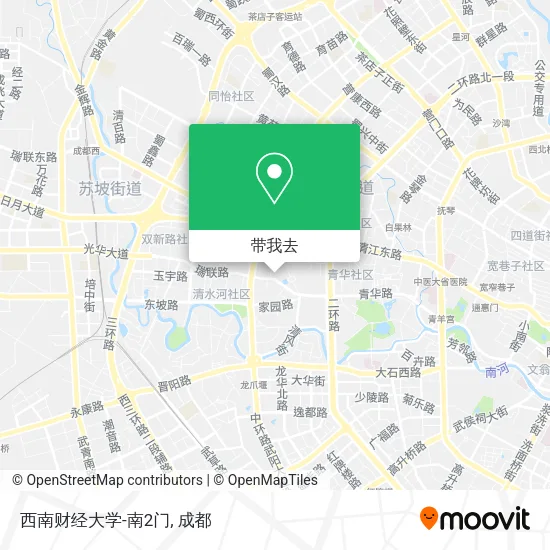 西南财经大学-南2门地图