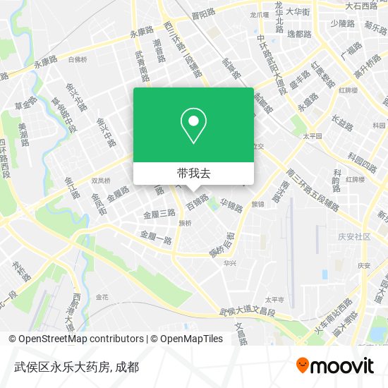 武侯区永乐大药房地图