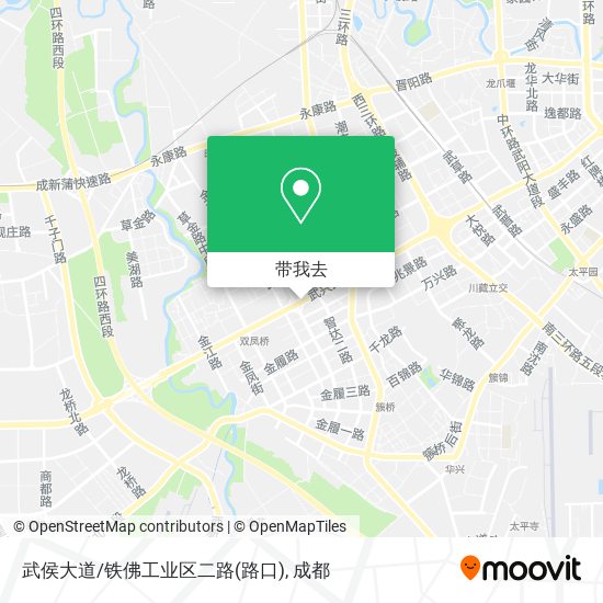 武侯大道/铁佛工业区二路(路口)地图