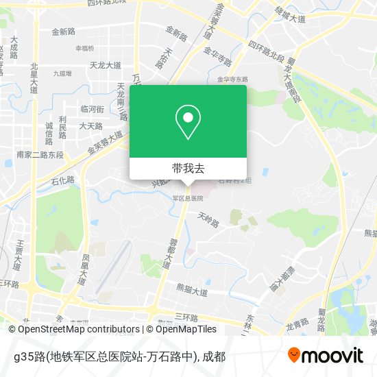 g35路(地铁军区总医院站-万石路中)地图
