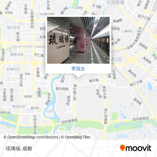 琉璃场地图
