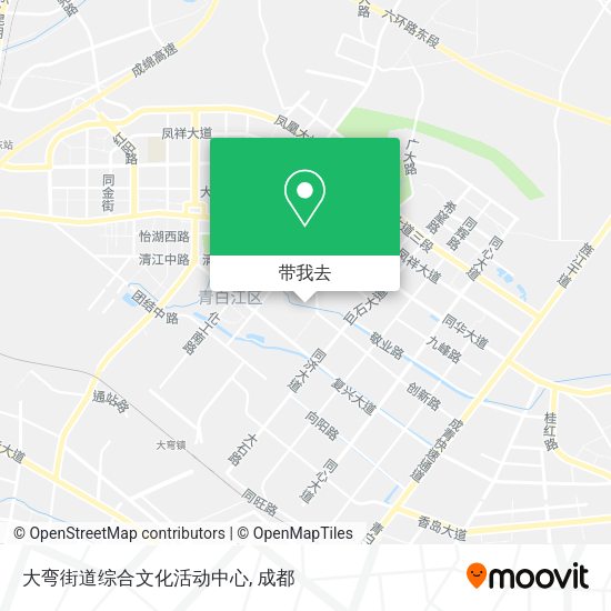 大弯街道综合文化活动中心地图