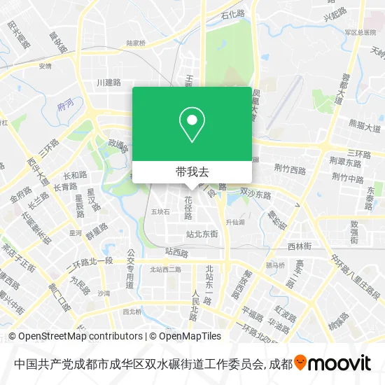 中国共产党成都市成华区双水碾街道工作委员会地图