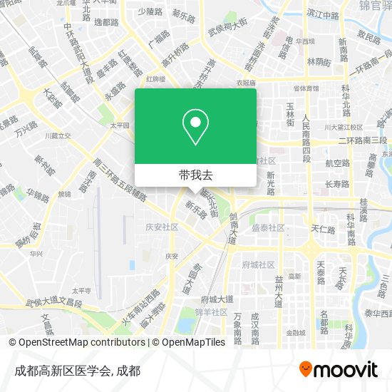 成都高新区医学会地图