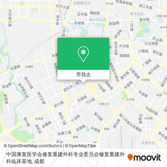 中国康复医学会修复重建外科专业委员会修复重建外科临床基地地图