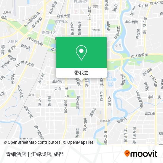 青钿酒店｜汇锦城店地图