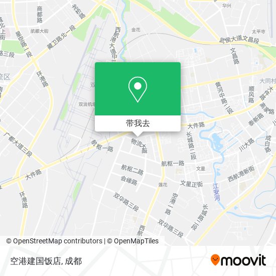 空港建国饭店地图