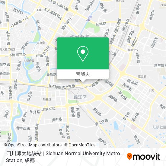 四川师大地铁站 | Sichuan Normal University Metro Station地图