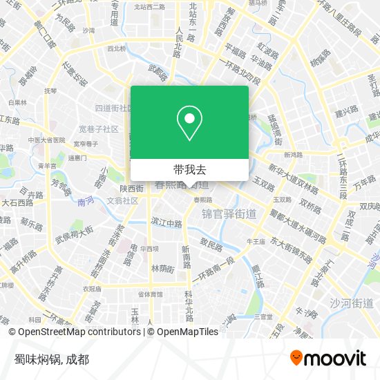 蜀味焖锅地图