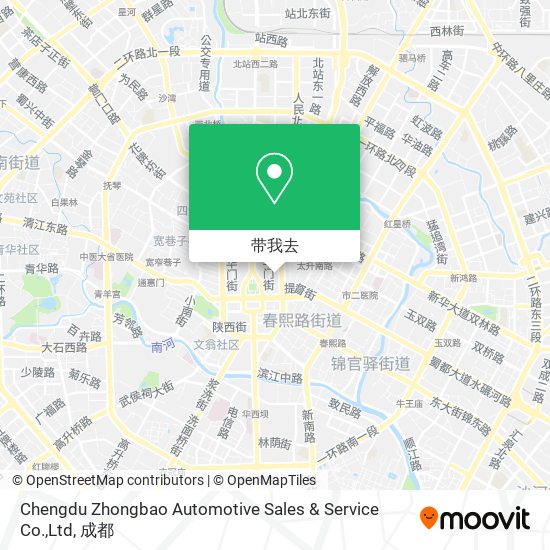 Chengdu Zhongbao Automotive Sales & Service Co.,Ltd地图