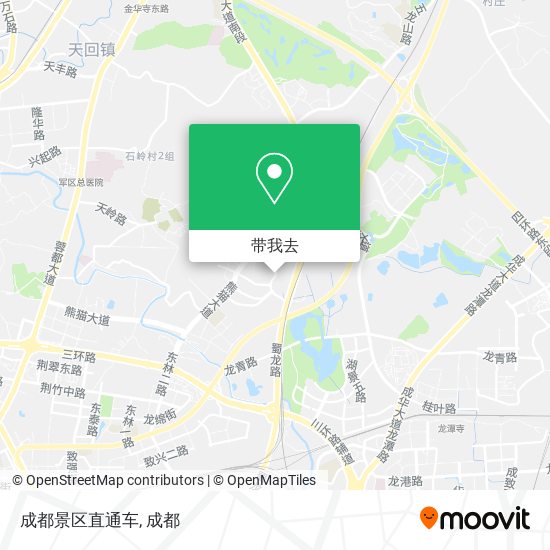 成都景区直通车地图