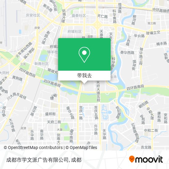 成都市学文派广告有限公司地图
