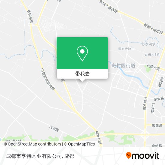 成都市亨特木业有限公司地图