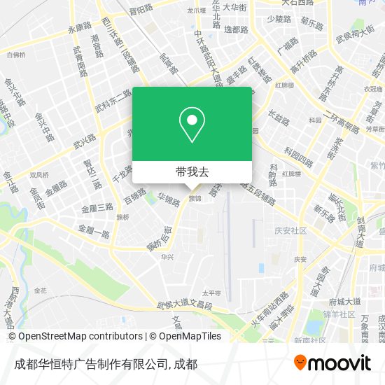 成都华恒特广告制作有限公司地图