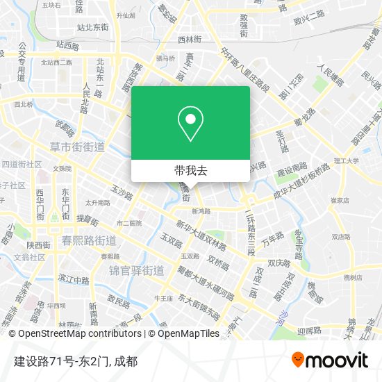 建设路71号-东2门地图