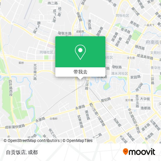 自贡饭店地图