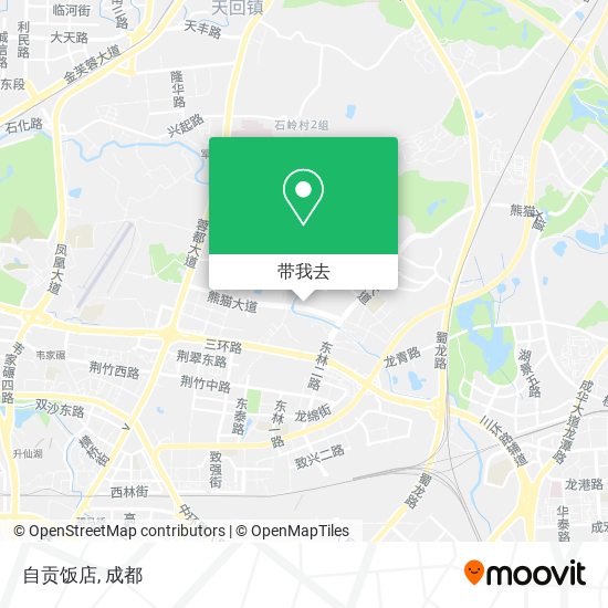 自贡饭店地图