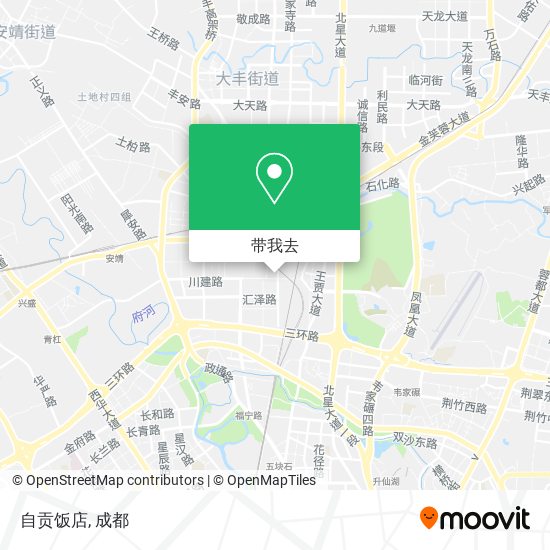 自贡饭店地图