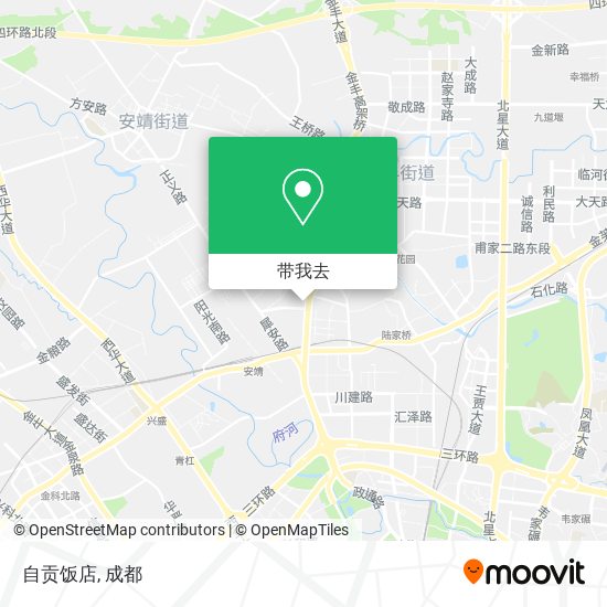 自贡饭店地图