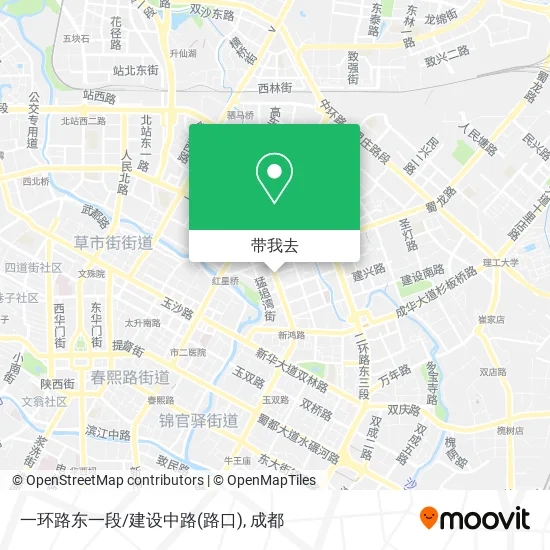 一环路东一段/建设中路(路口)地图