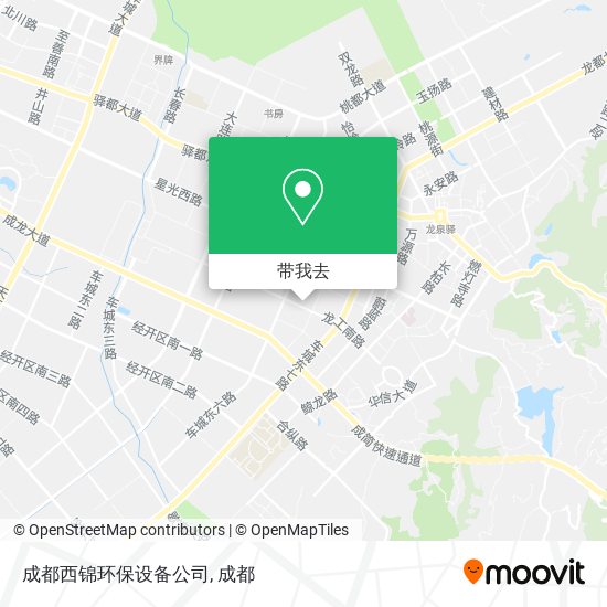 成都西锦环保设备公司地图