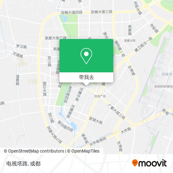 电视塔路地图