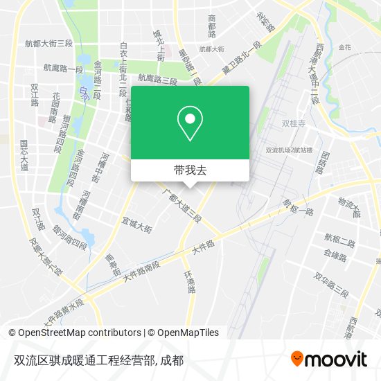 双流区骐成暖通工程经营部地图