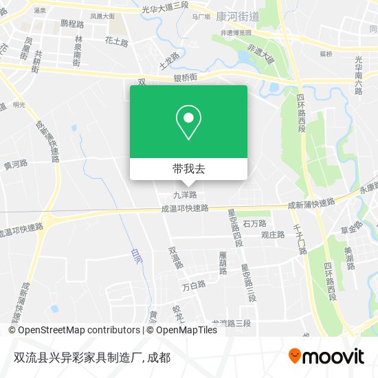 双流县兴异彩家具制造厂地图