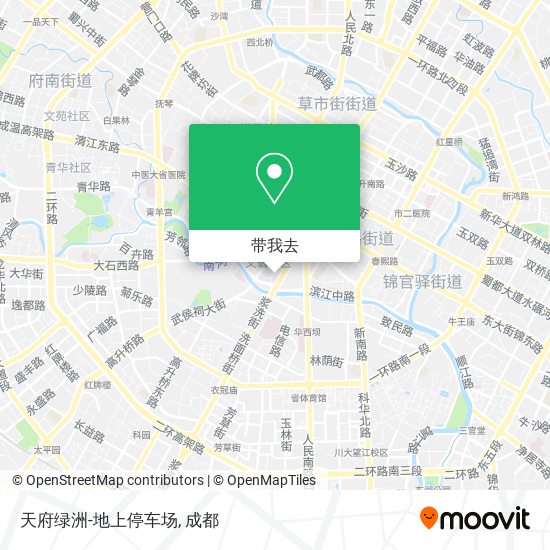 天府绿洲-地上停车场地图