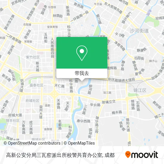 高新公安分局三瓦窑派出所校警共育办公室地图