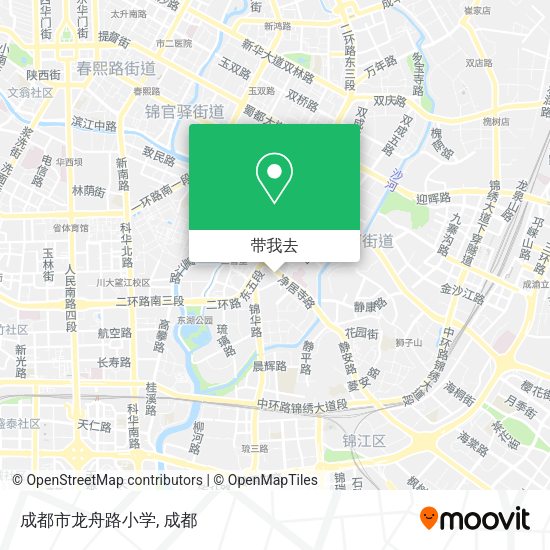 成都市龙舟路小学地图