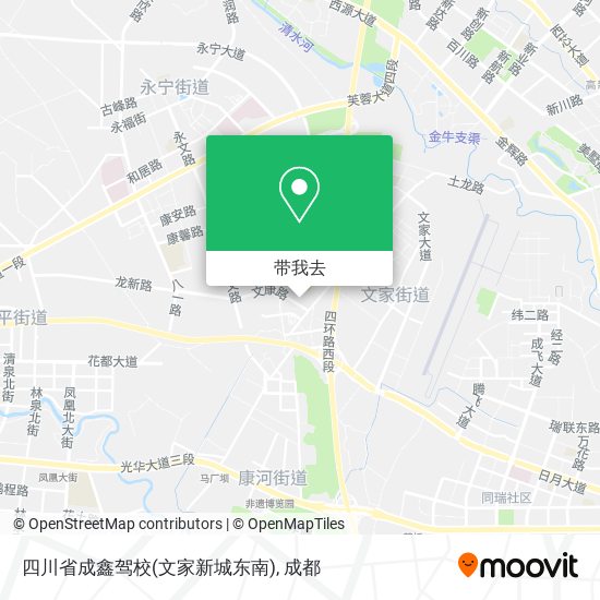 四川省成鑫驾校(文家新城东南)地图