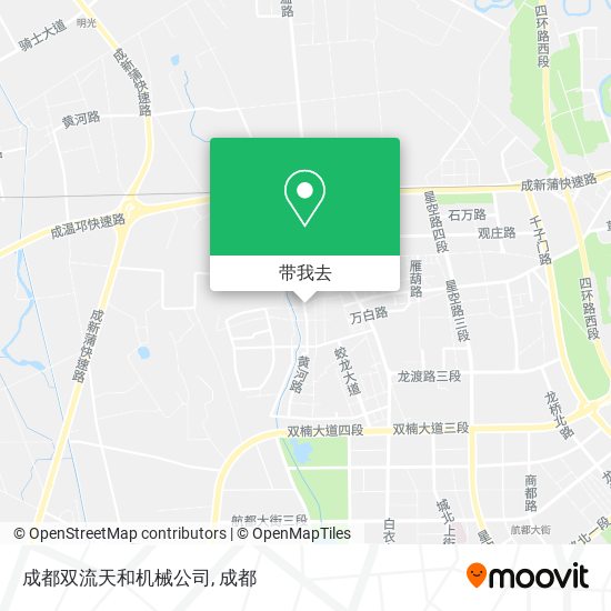 成都双流天和机械公司地图