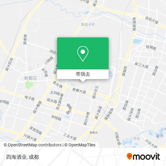 四海酒业地图