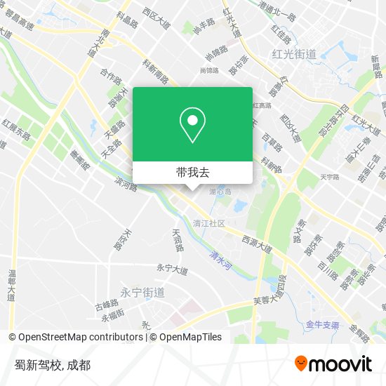蜀新驾校地图