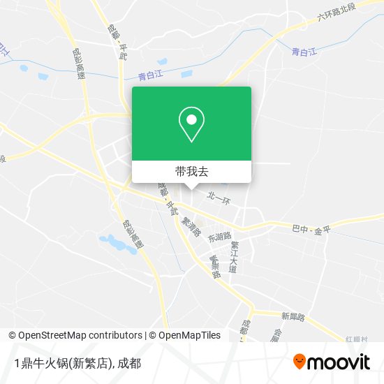1鼎牛火锅(新繁店)地图