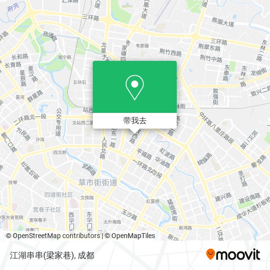江湖串串(梁家巷)地图