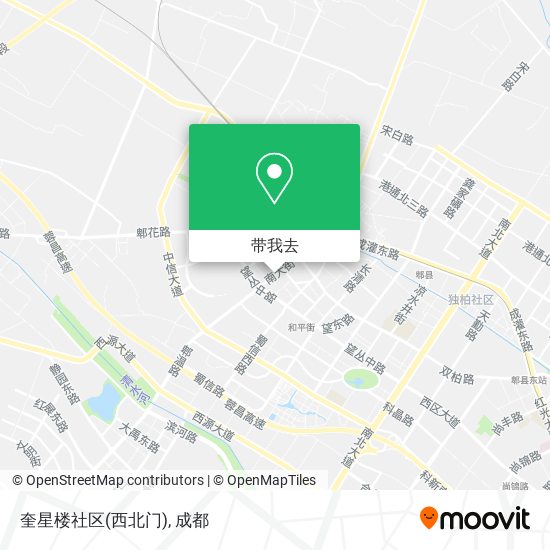 奎星楼社区(西北门)地图