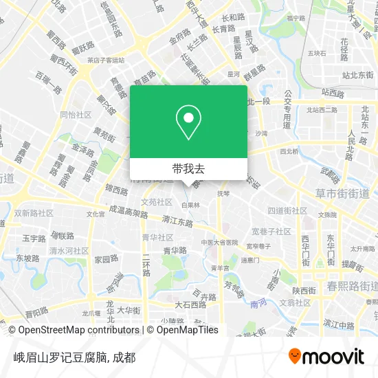 峨眉山罗记豆腐脑地图