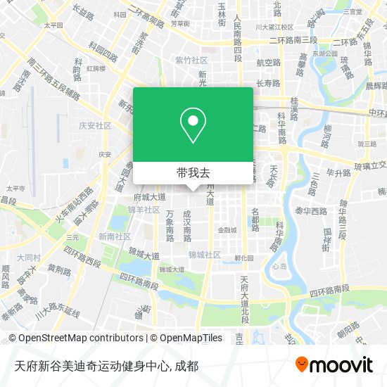 天府新谷美迪奇运动健身中心地图