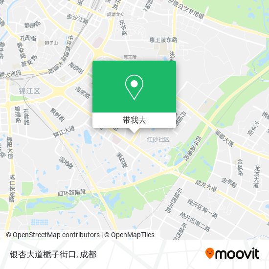 银杏大道栀子街口地图