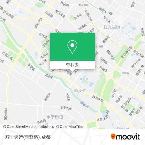 顺丰速运(天骄路)地图