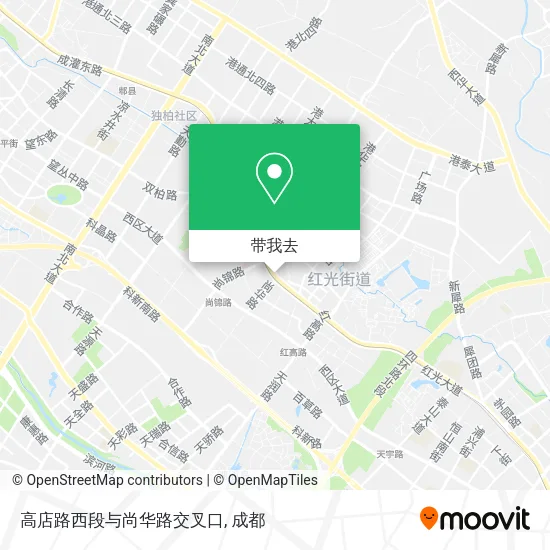 高店路西段与尚华路交叉口地图