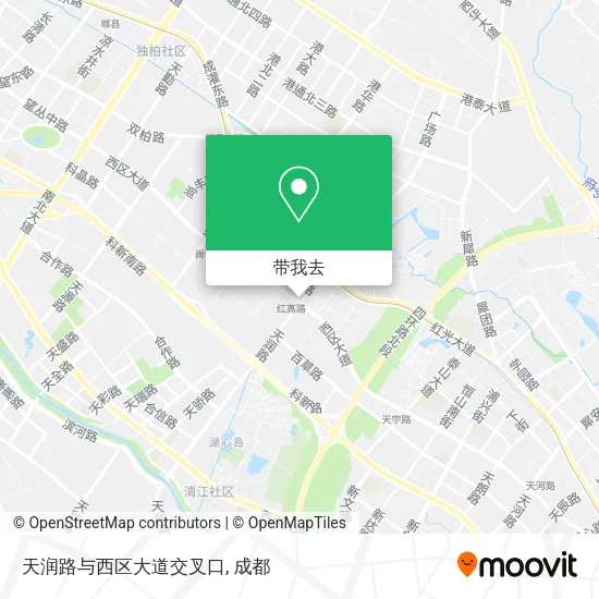 天润路与西区大道交叉口地图